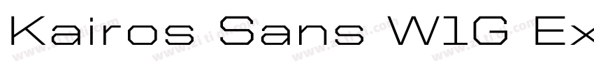 Kairos Sans W1G Ext字体转换